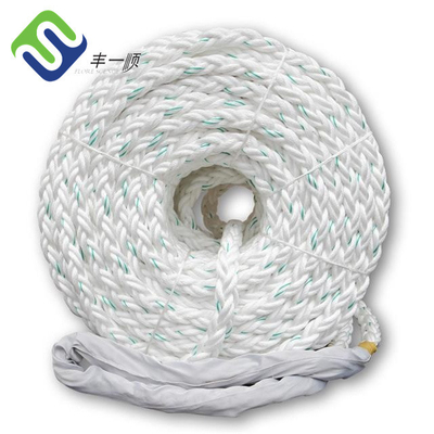28 มม. - 96 มม. 8 เกลียว PP เชือกเรือโพลีโพรพิลีน Mooring Lines