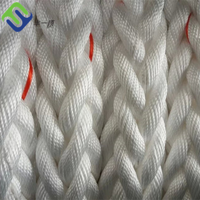 เชือกผูกเชือกไนล่อน 32 มม. สีขาว 8 สแตรนด์ Marine Dock Rope 220m Coil