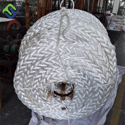 เชือกไนล่อน 8 เส้นแบบกำหนดเอง 40 มม. Hawser Marine Boat Mooring Lines