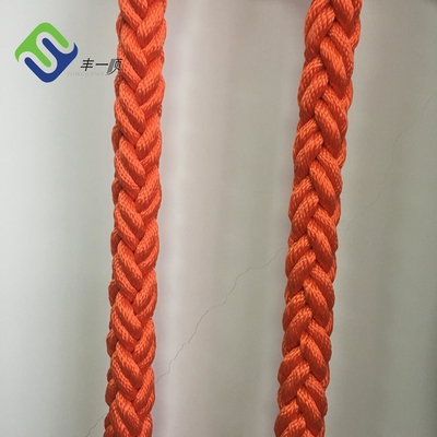 Marine 8 Strand เชือกโพลีเอสเตอร์ Mooring สายโพลีเอสเตอร์สีขาว 220m Coil