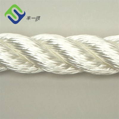 4mm - 60mm Nylon Polyamide 3 Strand Mooring Rope บิดเกลียวสำหรับ Marine