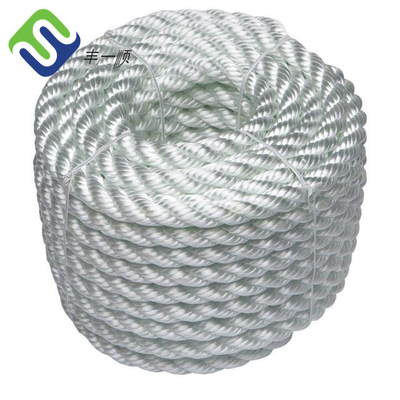 5mm - 60mm Dia 3 Strand เชือกไนล่อน UV Treatment Marine Anchor Line