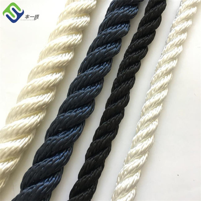 4mm - 60mm Nylon Polyamide 3 Strand Mooring Rope บิดเกลียวสำหรับ Marine