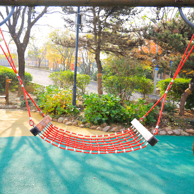 Anti UV Hammock Swing Set เชือกผสมโพลีเอสเตอร์ความปลอดภัยสูงสำหรับผู้ใหญ่