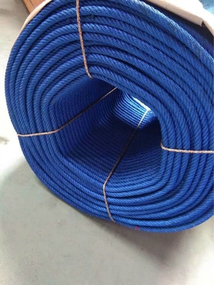 6 Strand 16mm Steel Core โพลีเอสเตอร์ผสมสนามเด็กเล่นลวดสลิง