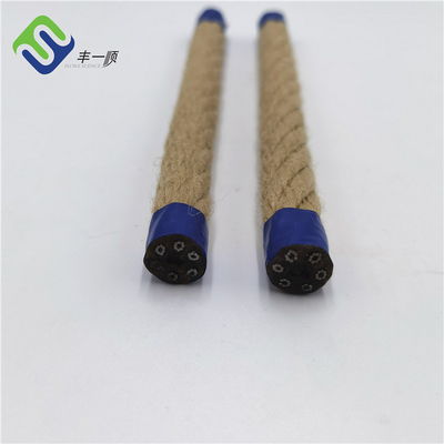 Hemp Look ลวดสลิงผสม 16mmx500m สนามเด็กเล่นโพลีเอสเตอร์สำหรับ Swing