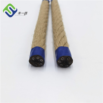 Hemp Look ลวดสลิงผสม 16mmx500m สนามเด็กเล่นโพลีเอสเตอร์สำหรับ Swing