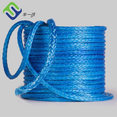 เชือกโพลีเอทิลีนน้ำหนักโมเลกุลสูงพิเศษ 60 มม. 12 เส้น MBL Mooring Rope