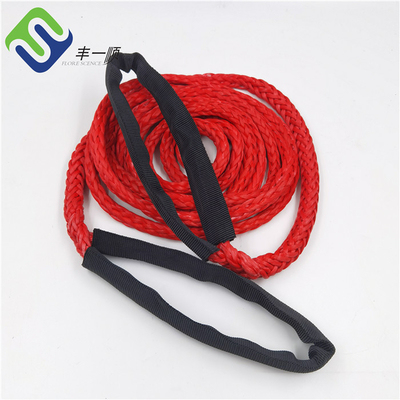 Spliced ​​16mm 12 Strand UHMWPE เชือก Marine HMPE ลากจูงเรือลากจูง