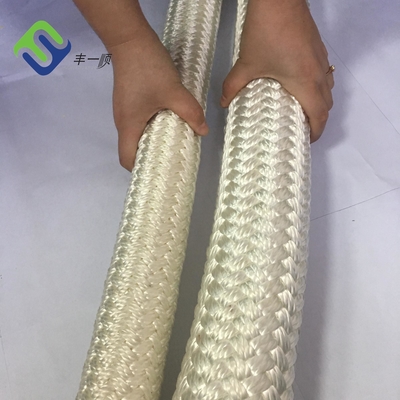 Hawser Nylon Mooring Rope Double Braided Mooring Lines สำหรับเรือ
