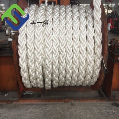 8 Strand Polyamide 100% เชือกไนล่อนสำหรับจอดเรือ Hawser พร้อมใบรับรอง ABS
