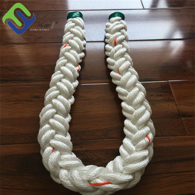 40mmx200m 8 Strand Plaited Rope เรือเดินทะเลถักโพลีเอสเตอร์ Cord