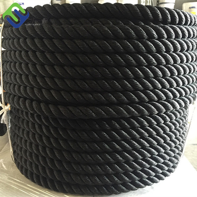 อเนกประสงค์ 3 Strand Nylon Anchor Line Polyamide Black Dock Rope