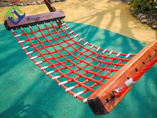 Anti UV Hammock Swing Set เชือกผสมโพลีเอสเตอร์ความปลอดภัยสูงสำหรับผู้ใหญ่