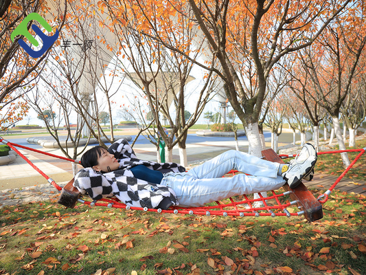 Anti UV Hammock Swing Set เชือกผสมโพลีเอสเตอร์ความปลอดภัยสูงสำหรับผู้ใหญ่