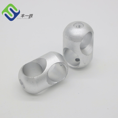 Silver Rope Cross สนามเด็กเล่นเชือก Connector Aluminium 16mm 34g
