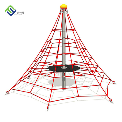 เชือกสนามเด็กเล่นโพลีเอสเตอร์ปีนเขาสุทธิ UV Stabilized Outdoor Anti Mildew
