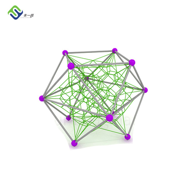 สนามเด็กเล่นที่กำหนดเอง Climbing Net Rope Web Diamond Shape TUV ให้บริการ