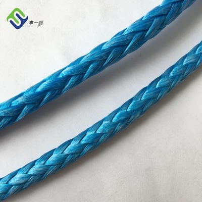 12 Strand SK75 เชือกกว้าน UHMWPE สังเคราะห์ 14mm 100m