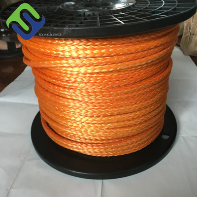 12 Strand SK75 เชือกกว้าน UHMWPE สังเคราะห์ 14mm 100m