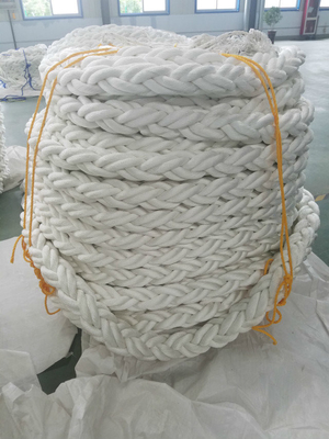 เชือกผูกเรือเดินทะเล PP Polypropylene 8 Strand สีขาว