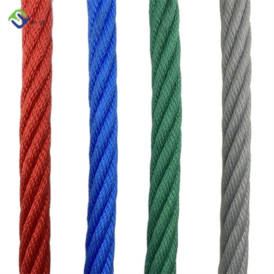 เชือกสนามเด็กเล่นผสมโพลีโพรพีลีนหลายเส้น 6 เส้น 18 มม. สำหรับ Climber