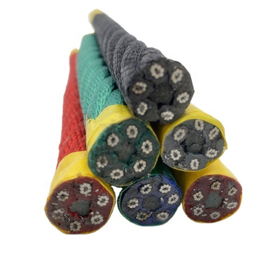 สนามเด็กเล่นลวดเหล็กแกนรวม 6x8 6 Strands PP Covered